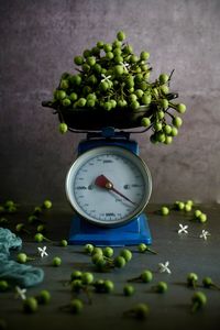 Close-up of fruits on table