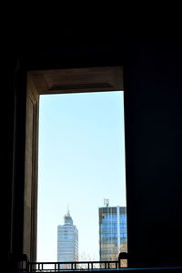 Low angle view of buildings against sky