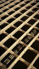 Full frame shot of metal grate