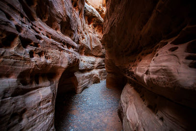 Rock formations in cave