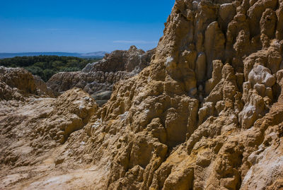 View of rock formations