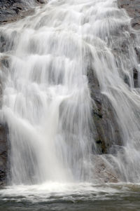 Scenic view of waterfall