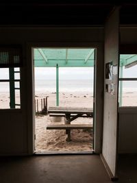 Interior facing beach