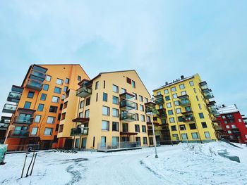 Low angle view of building against sky