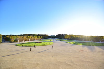 Scenic view of landscape against clear sky