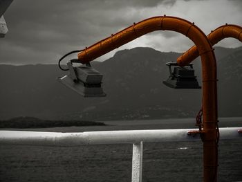 Scenic view of water against sky