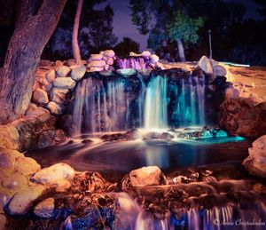 View of waterfall