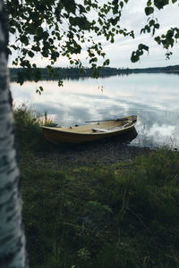 Boat in lake