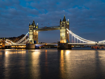 View of bridge over river