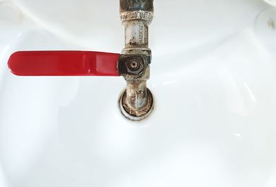 Close-up of water faucet