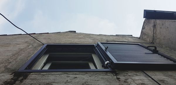 Low angle view of building against sky