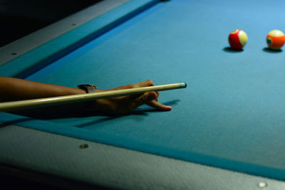 Close-up of playing ball on table