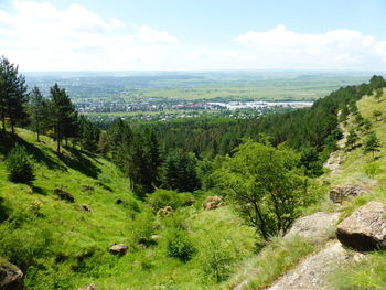 Scenic view of landscape against sky