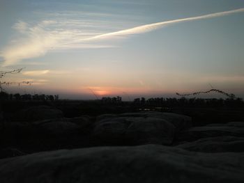 Scenic view of sky during sunset