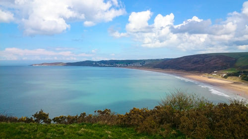 Scenic view of sea against sky