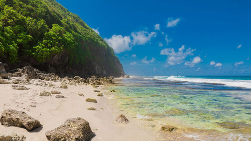 Scenic view of sea against sky