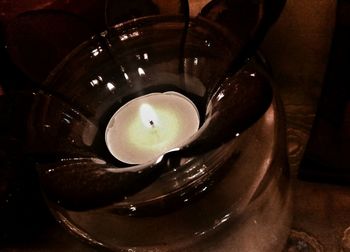 Close-up of water in container