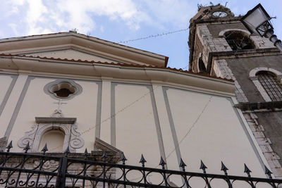 Low angle view of traditional building against sky