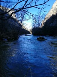 Scenic view of river against sky