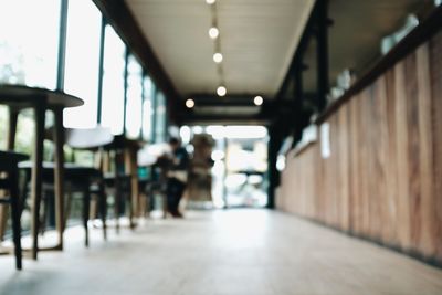 Empty corridor in building
