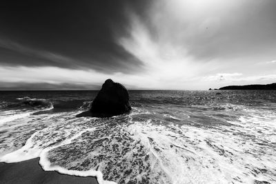 Scenic view of sea against sky