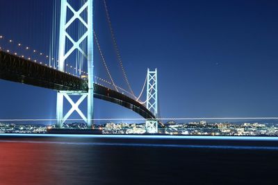 Low angle view of bridge over river