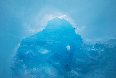 Ice cave on glacier