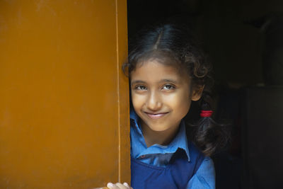 Portrait of smiling girl