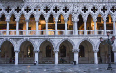 Facade of historic building