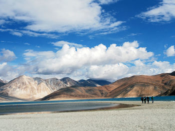 Scenic view of desert against sky