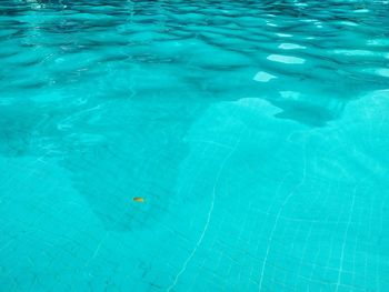 High angle view of swimming pool in sea