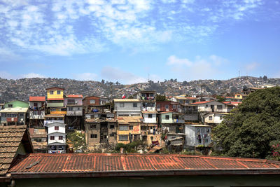 Houses against sky