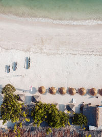 Aerial view of tanjung aan beach,lombok,indonesia