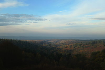 Scenic view of landscape against sky