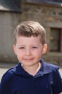 Portrait of boy smiling