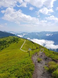 Scenic view of landscape against sky