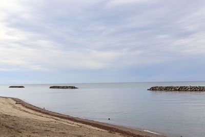 Scenic view of sea against sky