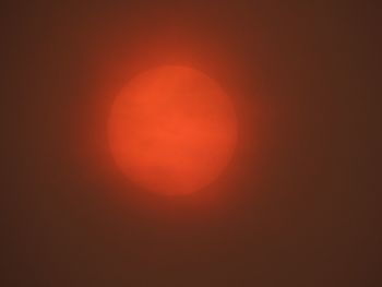 Close-up of moon at sunset