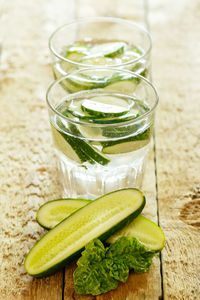 Close-up of drink on table