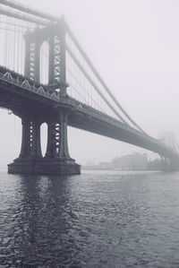 Bridge over river in city