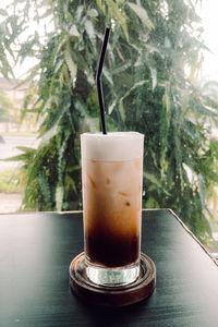 Close-up of drink on table