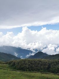 Scenic view of landscape against sky