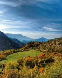 Scenic view of landscape against sky