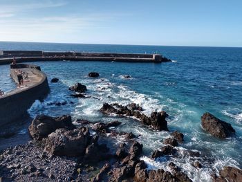 Scenic view of sea against sky