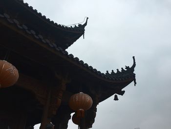 Low angle view of temple