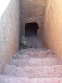 Entrance of historic building