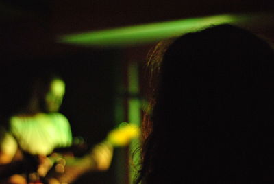 Defocused lights at night