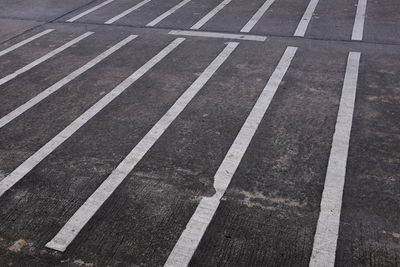 Full frame shot of zebra crossing