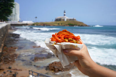 Acaraje in salvador de bahia, brazil