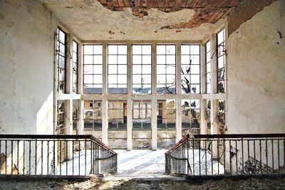 Interior of abandoned building